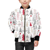 Cute Christmas tree pattern Kids' Boys' Girls' Bomber Jacket