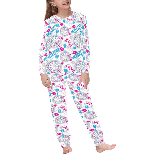 Darts Pattern Print Design 01 Kids' Boys' Girls' All Over Print Pajama Set
