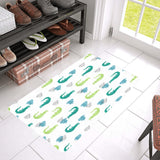 watercolor crocodile pattern Doormat