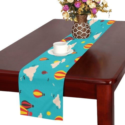Hot Air Balloon Sky Pattern Table Runner
