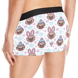 Cute pug hat rabbit costume pattern Men's All Over Print Boxer Briefs Men's Underwear
