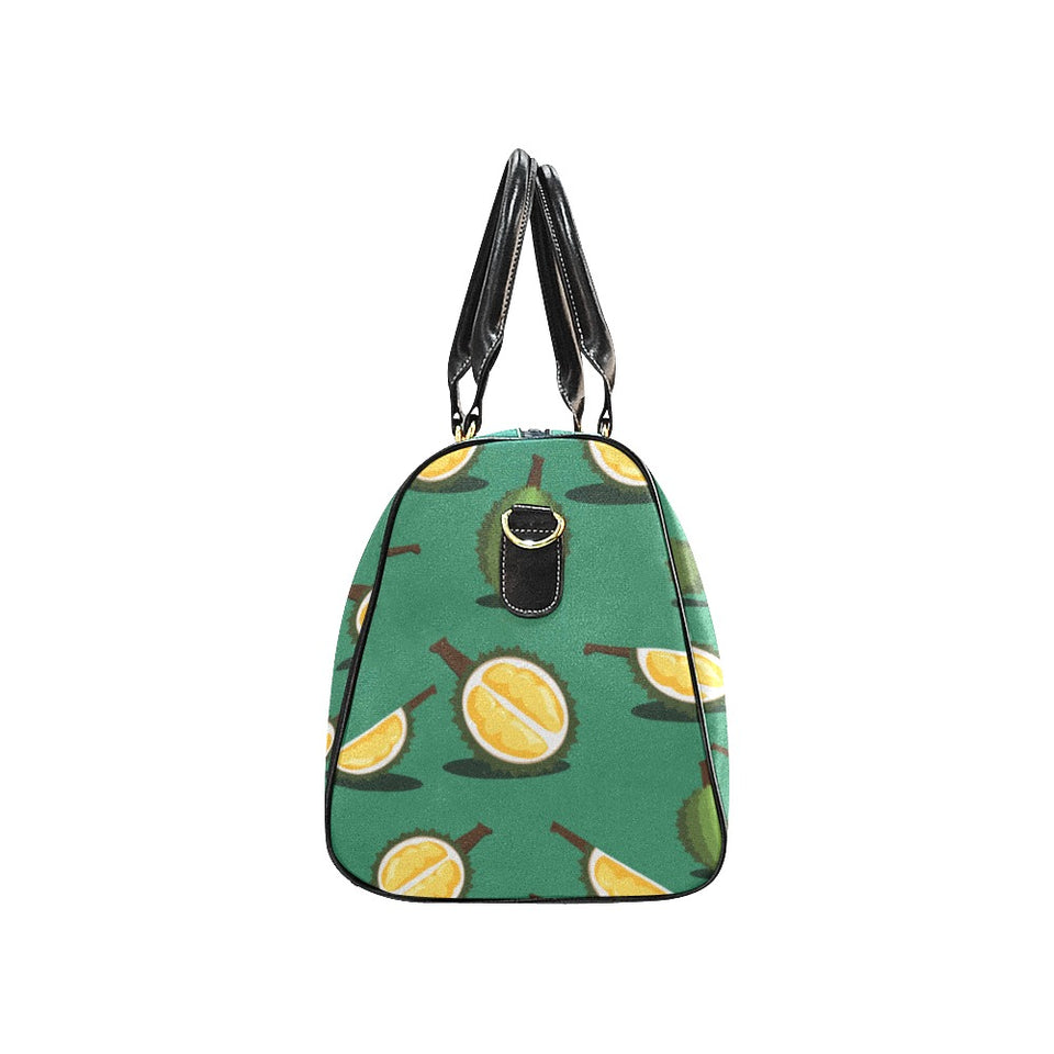 Durian pattern green background Travel Bag