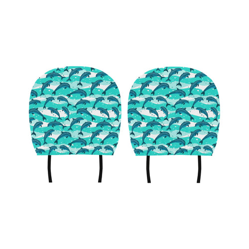 Dolphin sea pattern Car Headrest Cover