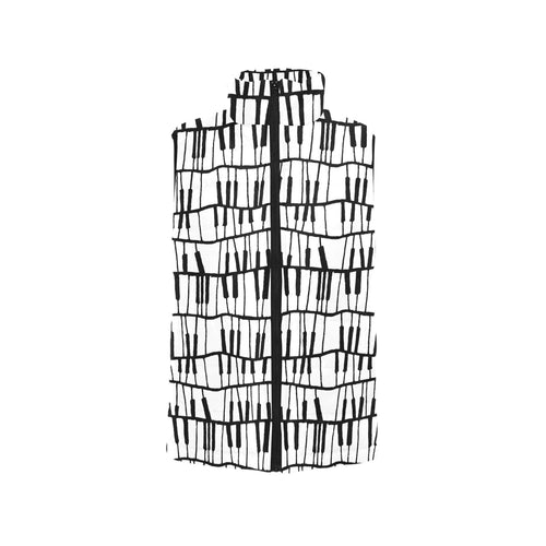 Piano Pattern Print Design 03 Men's Padded Vest