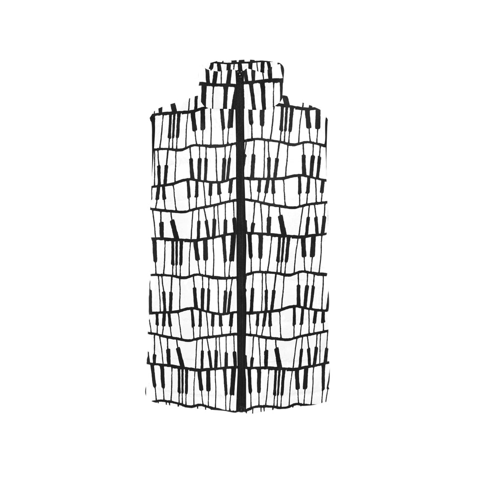 Piano Pattern Print Design 03 Men's Padded Vest