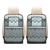 zigzag chevron paint design pattern Car Seat Back Organizer