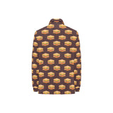 Sandwich Pattern Print Design 04 Women's Long Sleeve Polo Shirt
