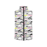 Mustache Beard Pattern Print Design 02 Men's Padded Vest