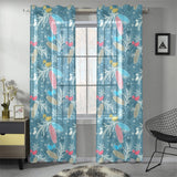 Squirrel Pattern Print Design 01 Gauze Curtain