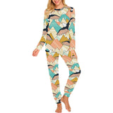 Eagle Pattern Print Design 02 Women's All Over Print Pajama Set