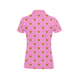 Pancake Pattern Print Design 04 Women's All Over Print Polo Shirt