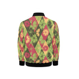 Cool Geometric lime pattern Kids' Boys' Girls' Bomber Jacket