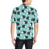 Hedgehog Pattern Print Design 03 Men's All Over Print Polo Shirt