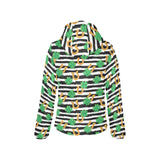 Horseshoes Pattern Print Design 01 Women's Padded Hooded Jacket