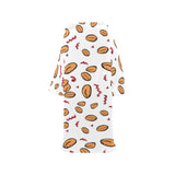 peanuts pattern background Blanket Robe with Sleeves