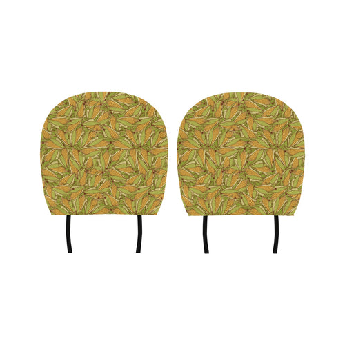 Corn Pattern Print Design 01 Car Headrest Cover