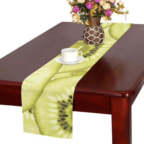 Sliced kiwi pattern Table Runner