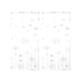 Snowflake pattern white background Gauze Curtain