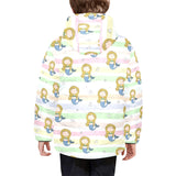 Cute hand drawn mermaid Kids' Boys' Girls' Padded Hooded Jacket
