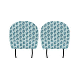 Swordfish Pattern Print Design 05 Car Headrest Cover