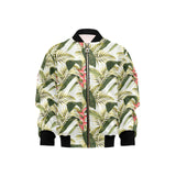 heliconia pattern Kids' Boys' Girls' Bomber Jacket