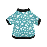 Vintage star pattern All Over Print Pet Dog Round Neck Fuzzy Shirt