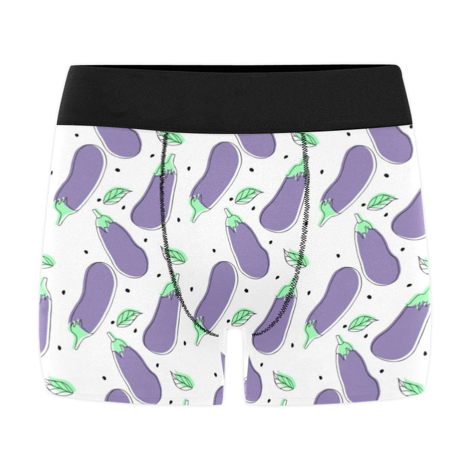 Eggplant Pattern Print Design 05 Men's All Over Print Boxer Briefs Men's Underwear