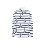 Anchor rope nautical pattern Women's Long Sleeve Polo Shirt