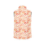 Fire flame watercolor pattern Women's Padded Vest