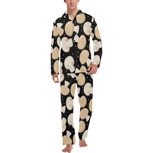 Champignon mushroom pattern Men's Long Pajama Set