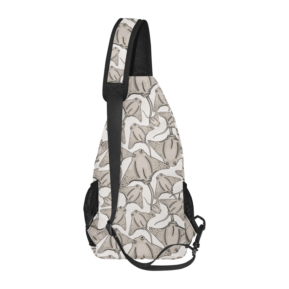 Stingray Pattern Print Design 05 All Over Print Chest Bag