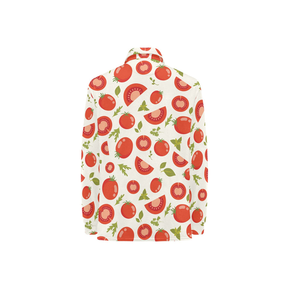 Tomato pattern Women's Long Sleeve Polo Shirt