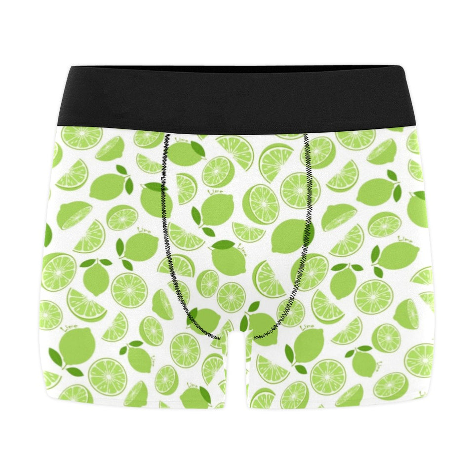 Lime design pattern Men's All Over Print Boxer Briefs Men's Underwear