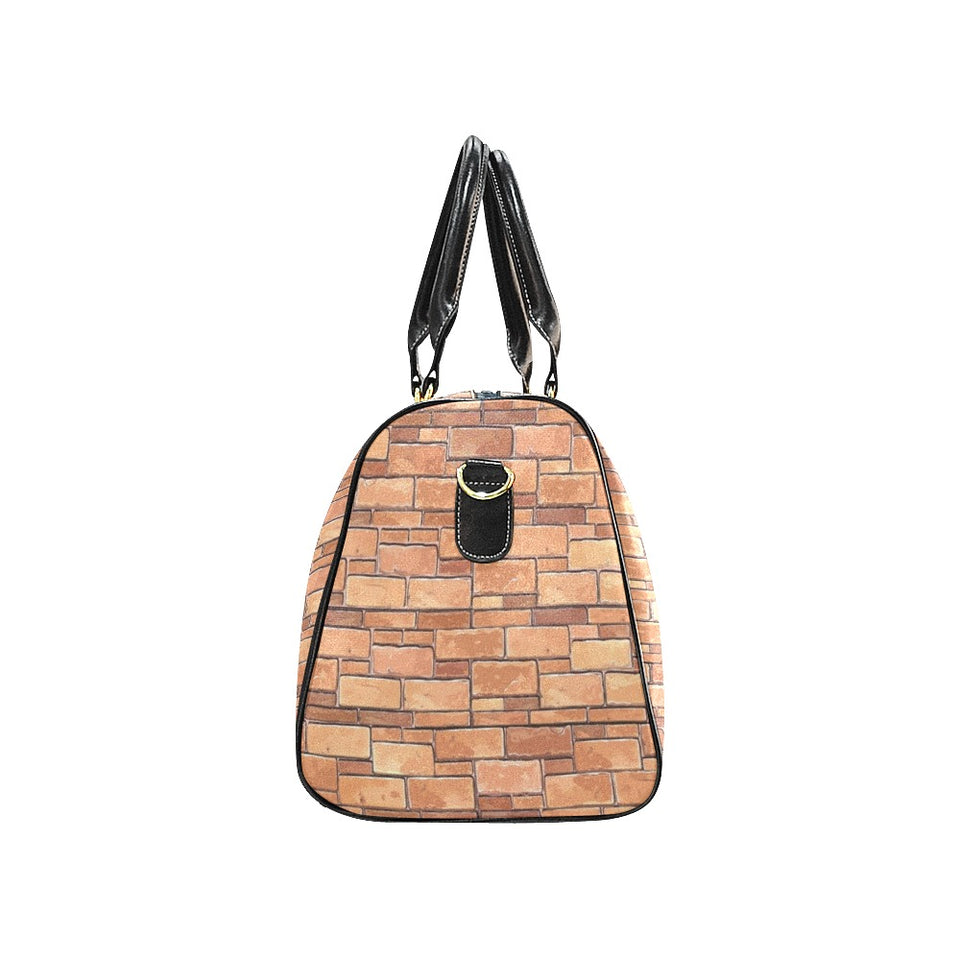 Brick Printed Pattern Print Design 04 Travel Bag
