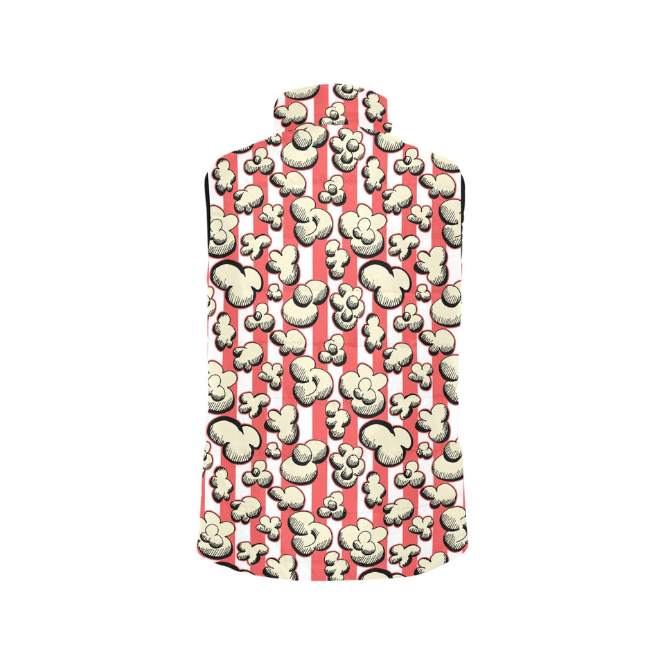 Popcorn Pattern Print Design 05 Women's Padded Vest
