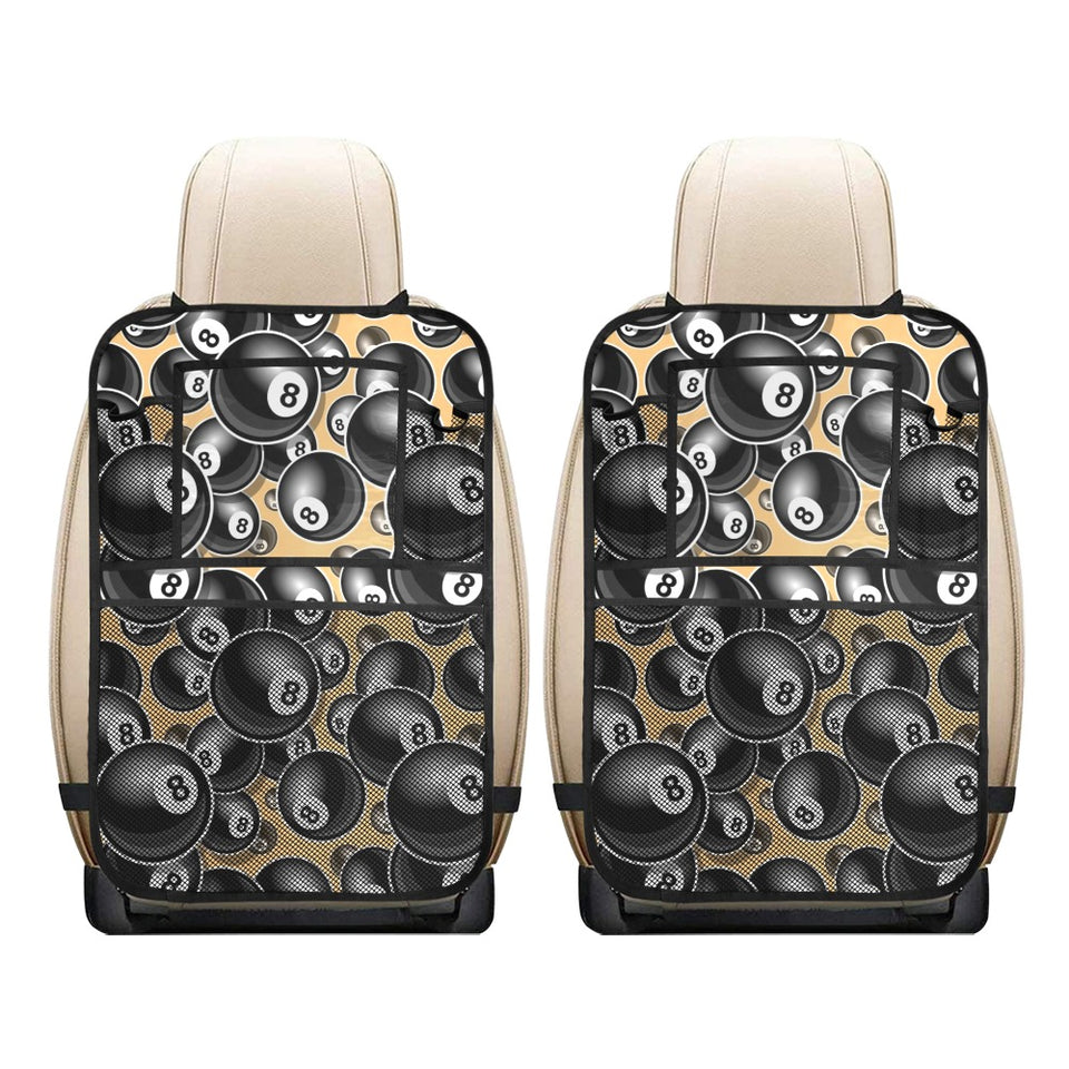 Billiard Ball Pattern Print Design 04 Car Seat Back Organizer