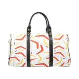 Waterclor boomerang Australian aboriginal ornament Travel Bag