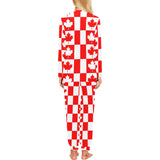 Canada Pattern Print Design 05 Women's All Over Print Pajama Set