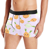 cute onions smiling faces purple background Men's All Over Print Boxer Briefs Men's Underwear