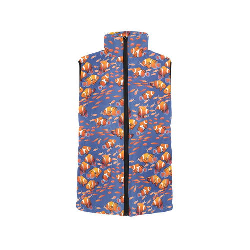 Clown Fish Pattern Print Design 04 Men's Padded Vest