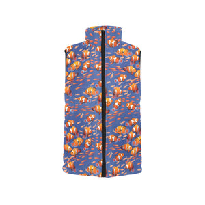 Clown Fish Pattern Print Design 04 Men's Padded Vest