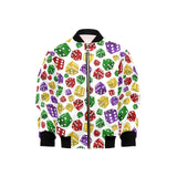 Dice Pattern Print Design 03 Kids' Boys' Girls' Bomber Jacket