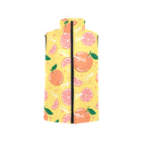 Grapefruit yellow background Women's Padded Vest