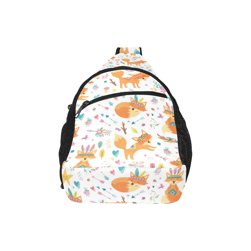 cute tribal fox pattern All Over Print Chest Bag