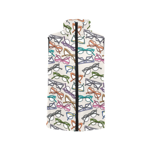 Sun Glasses Pattern Print Design 01 Women's Padded Vest