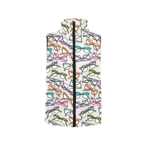 Sun Glasses Pattern Print Design 01 Women's Padded Vest
