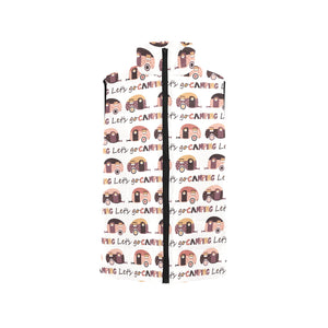 Camper Van Pattern Print Design 01 Men's Padded Vest