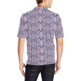 Indian Batik Style pattern Men's All Over Print Polo Shirt