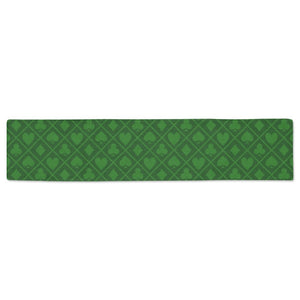 Casino Cards Suits Pattern Print Design 04 Table Runner