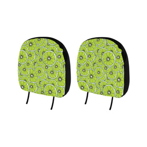 Slices of Lime design pattern Car Headrest Cover